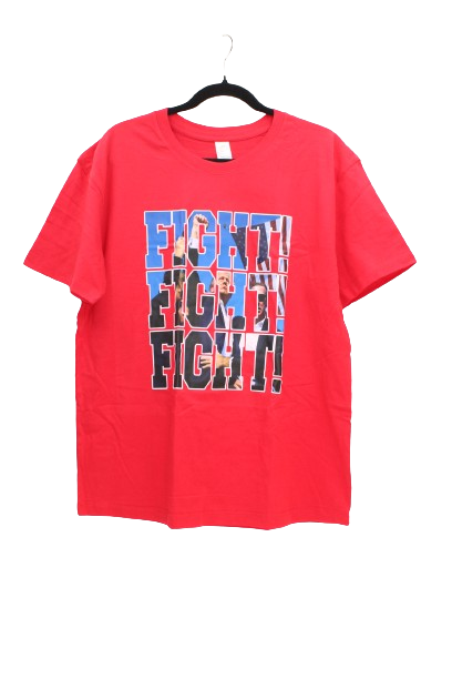 Trump Red T-Shirt that says FIGHT FIGHT FIGHT in Full Color